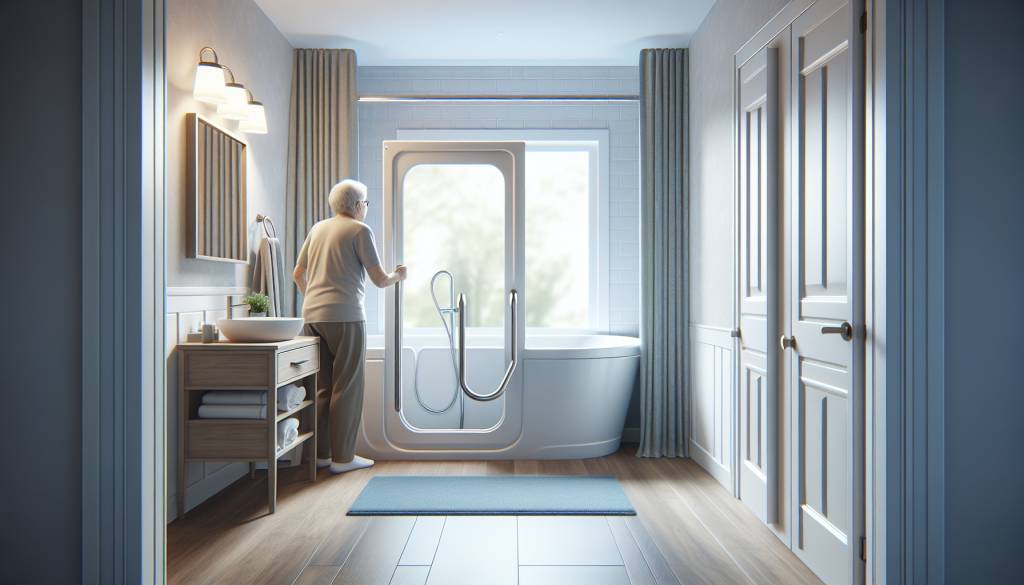 Installation de baignoire à porte : confort et accessibilité pour les seniors